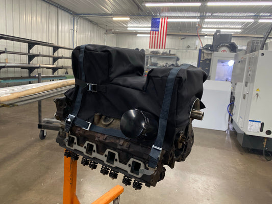 Motion Raceworks SBF Engine Diaper for Dual Sump for Moroso 20534 / 20520 and similar Oil Pan-Motion Raceworks-Motion Raceworks