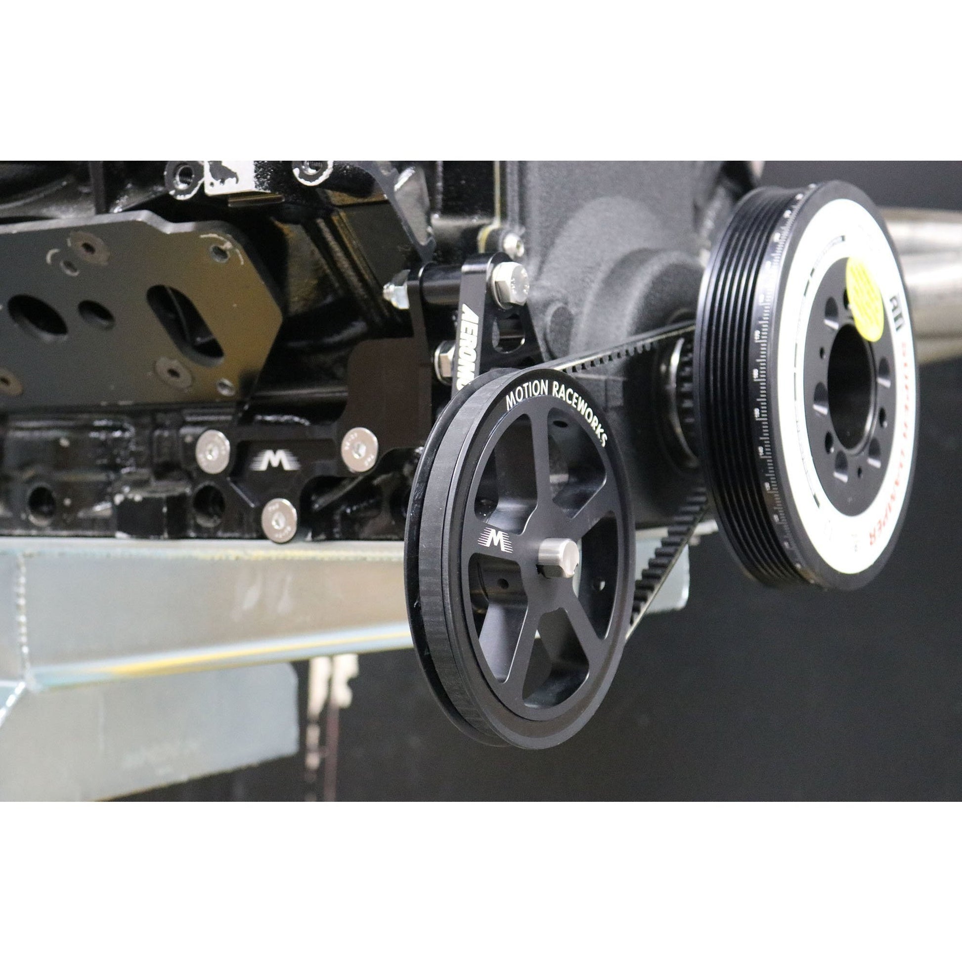 Motion Raceworks Passenger Side Cable Drive LS Mechanical Fuel Pump Bracket F-Body Spacing-Motion Raceworks-Motion Raceworks