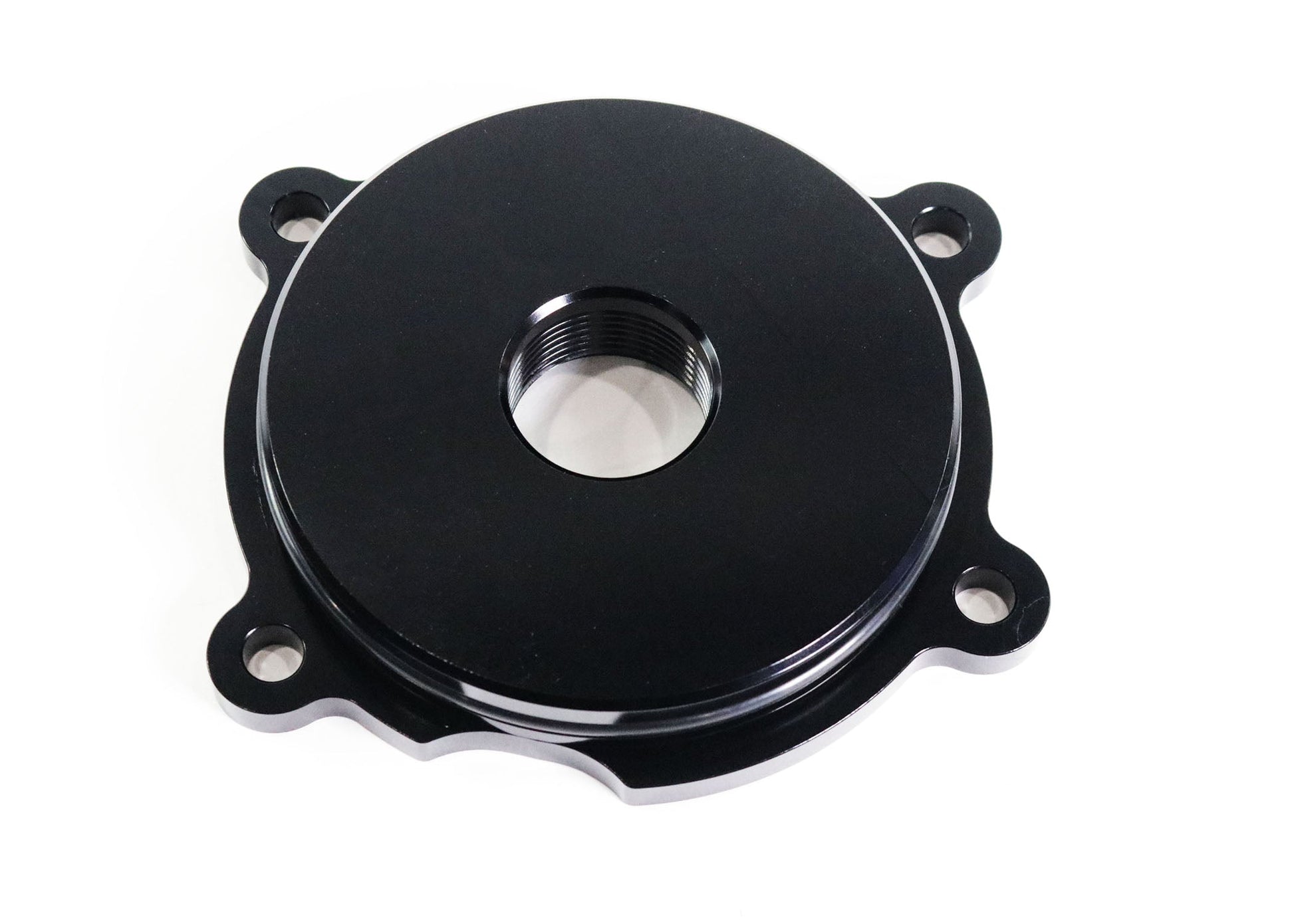 Coyote Ford Water Pump Delete/Electric Water Pump Inlet 2011-19 16AN-Motion Raceworks-Motion Raceworks