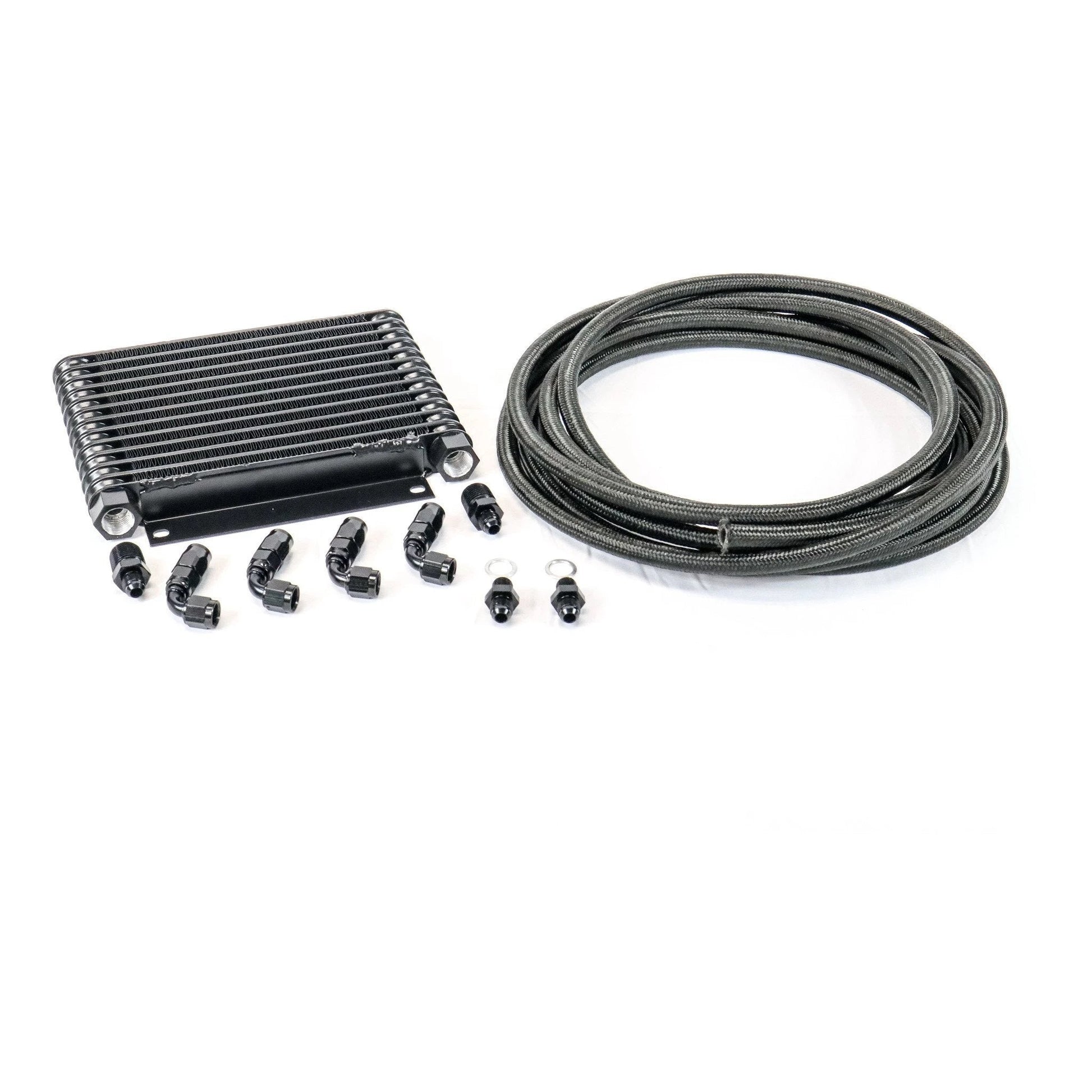 Stock Powerglide DERALE Trans Cooler Kit w/ Fragola Lines/Fittings-Kit-Motion Raceworks